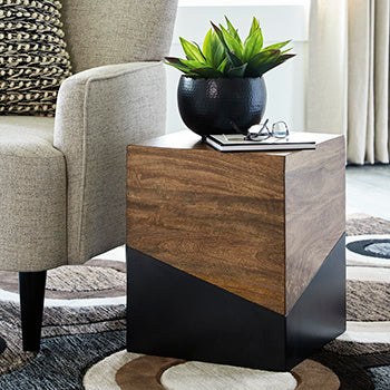 Trailbend Brown/Gunmetal Accent Table