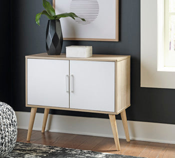 Orinfield Natural/White Accent Cabinet