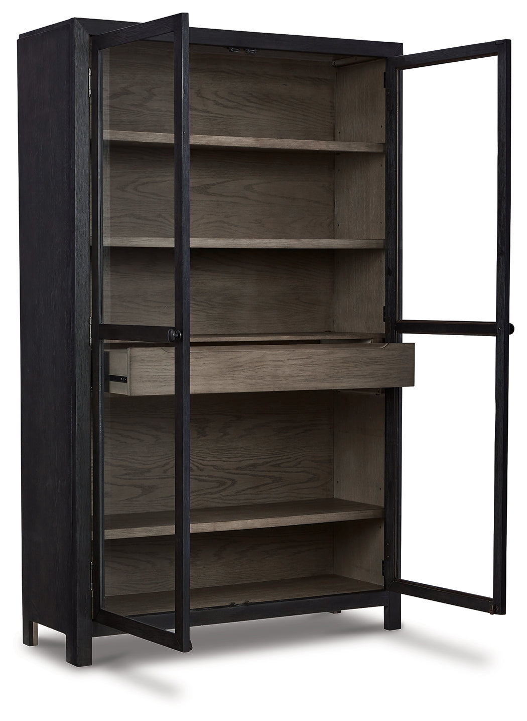 Lenston Black/Gray Accent Cabinet