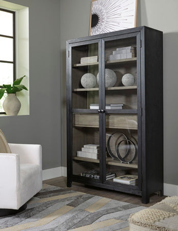 Lenston Black/Gray Accent Cabinet