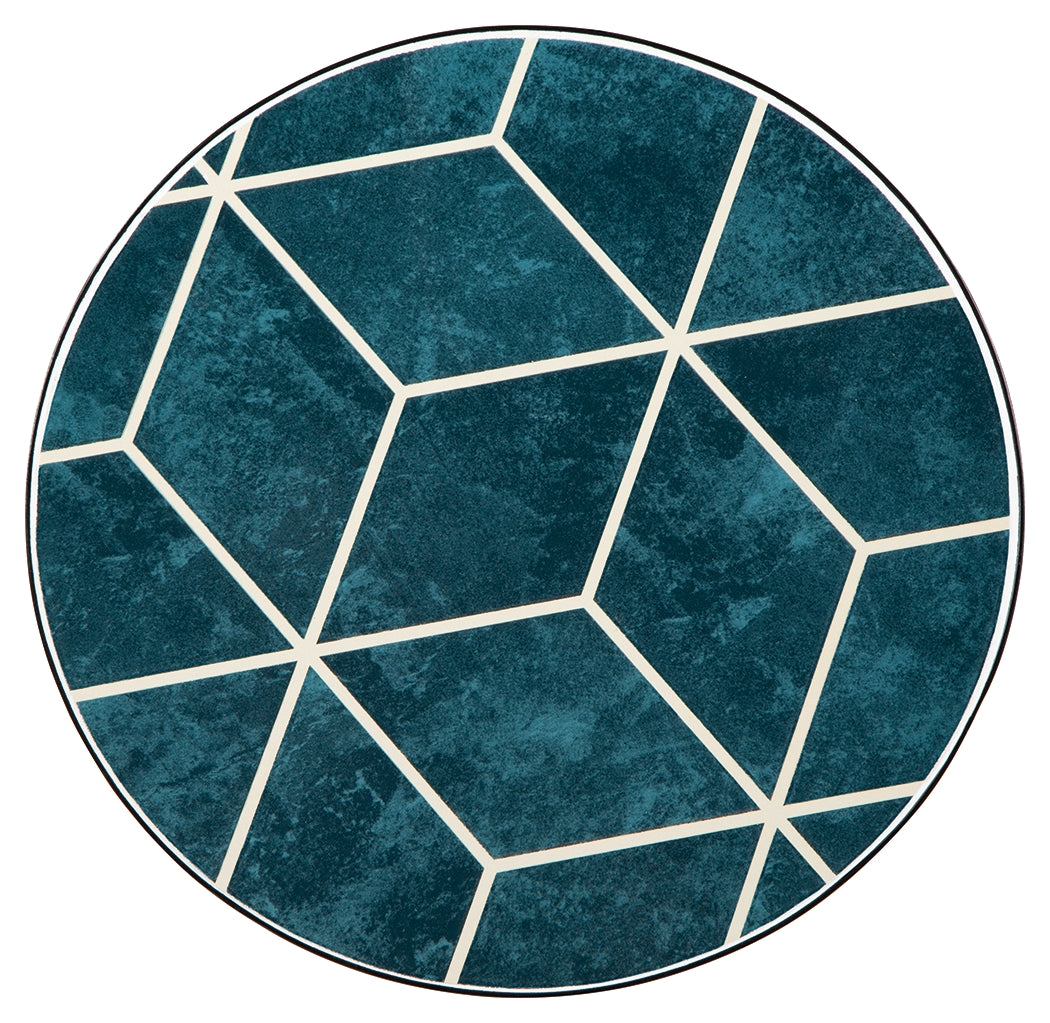 Clairbelle Teal Accent Table (Set Of 2)