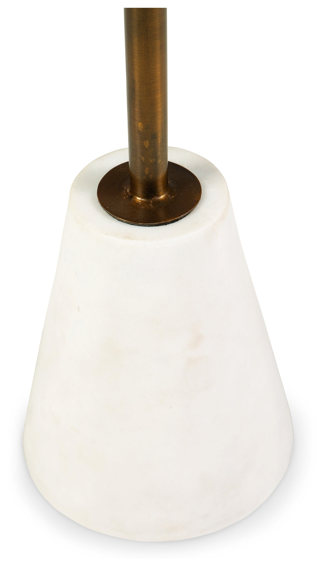 Caramont Black/White/Gold Finish Accent Table