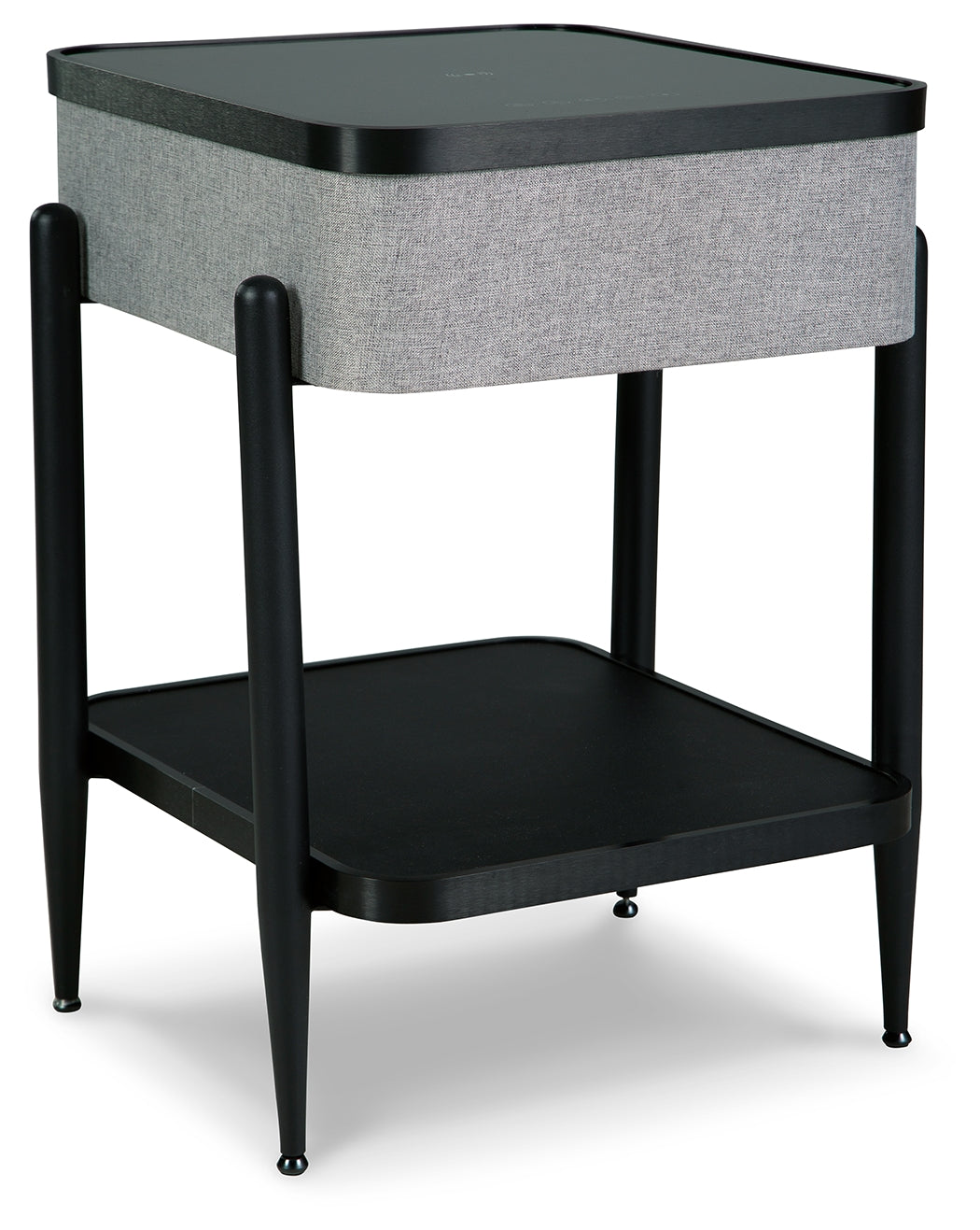 Jorvalee Gray/Black Accent Table
