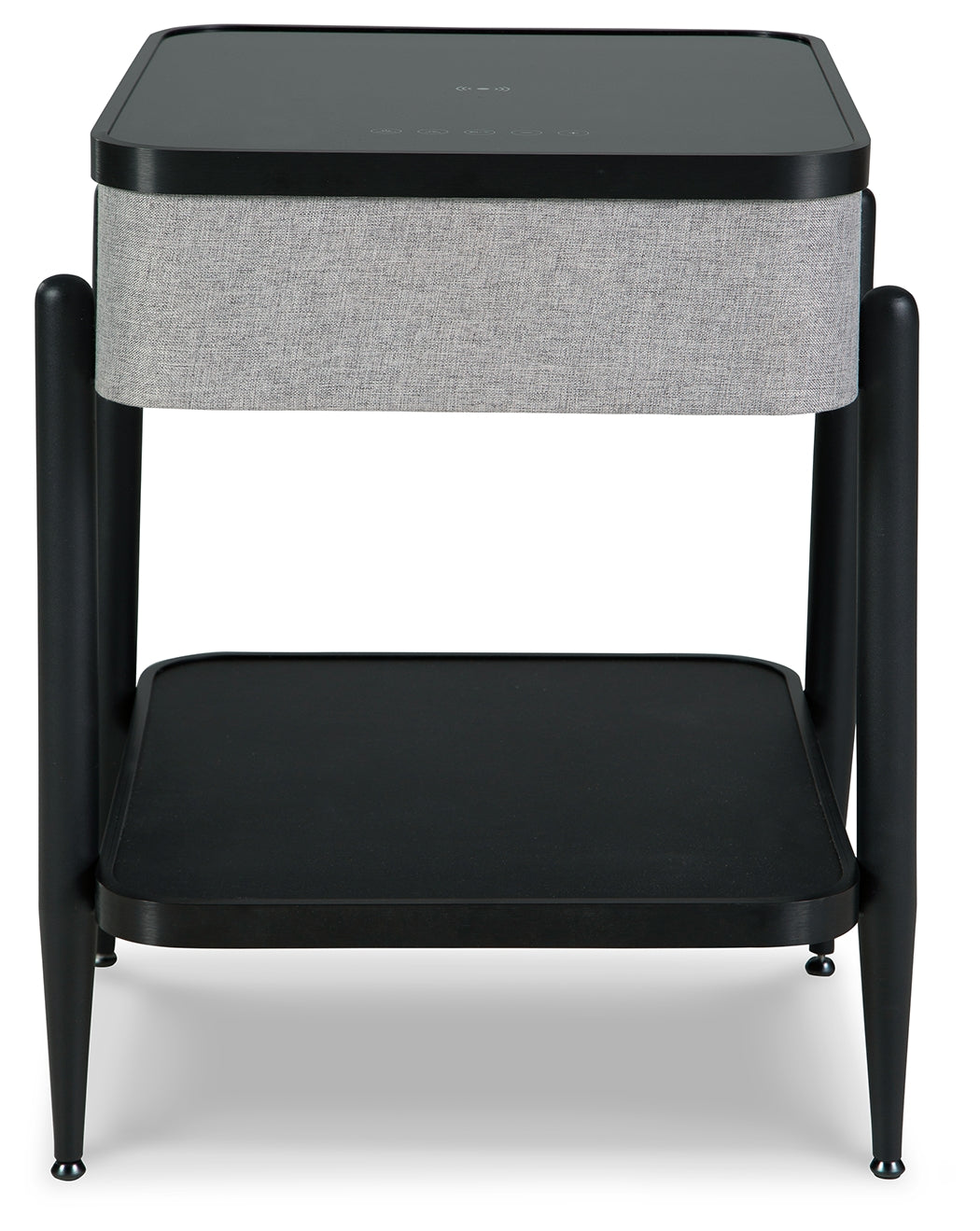 Jorvalee Gray/Black Accent Table