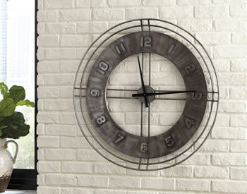 Ana Antique Gray Sofia Wall Clock