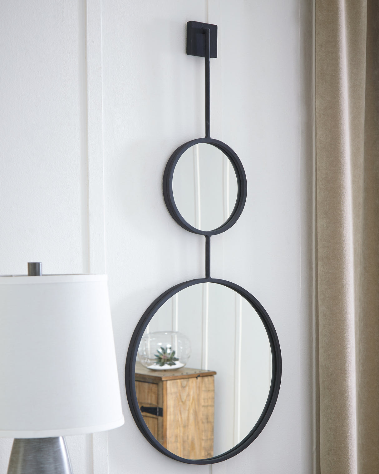 Brewer Black Accent Mirror