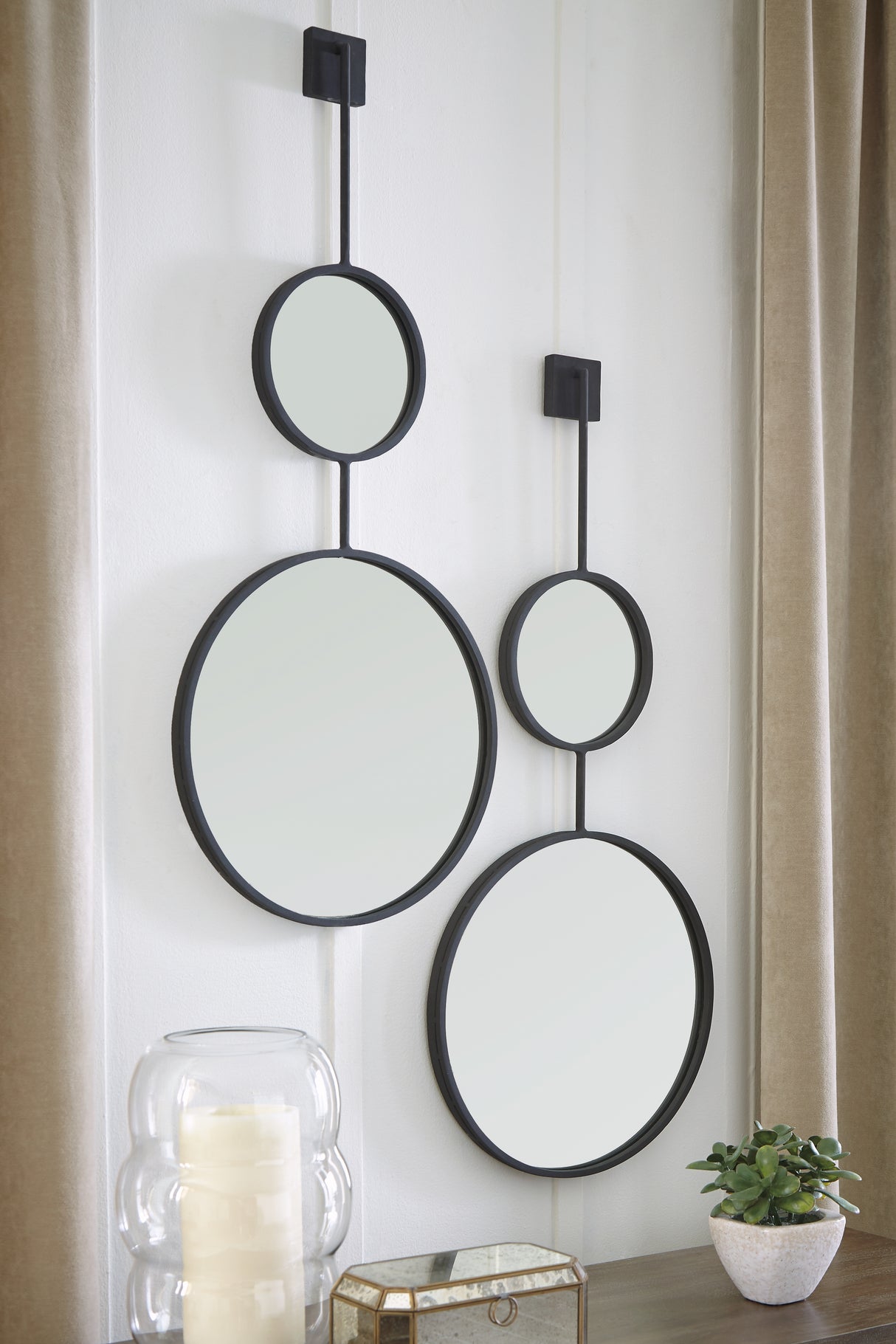 Brewer Black Accent Mirror