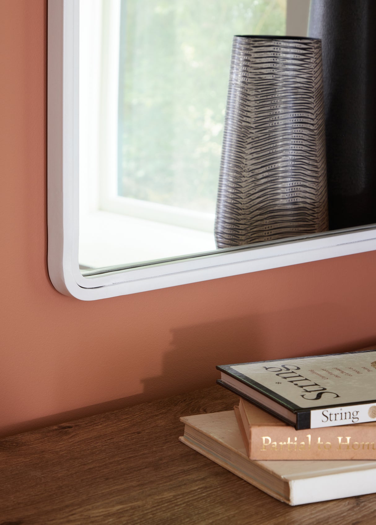 Brocky White Accent Mirror