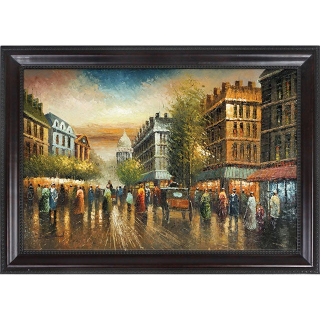 Street View Oil Painting On Canvas