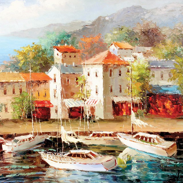 Sailing Day Oil Painting On Canvas