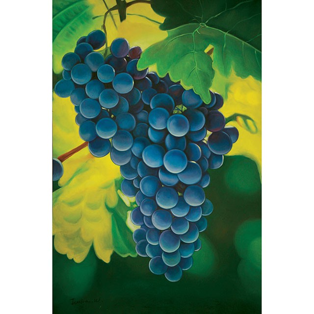 Grapes Printed Canvas Painting