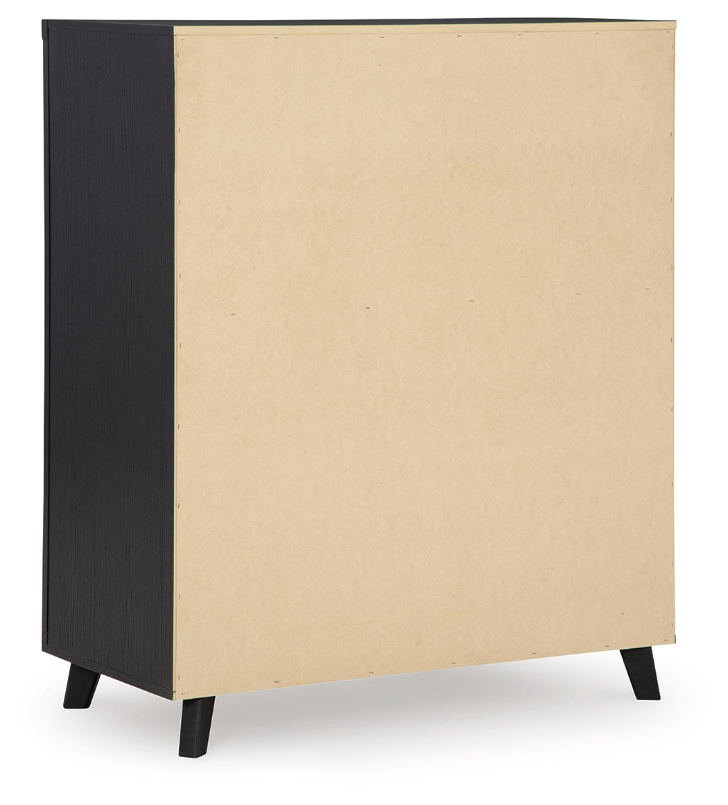 Danziar Black Wide Chest Of Drawers
