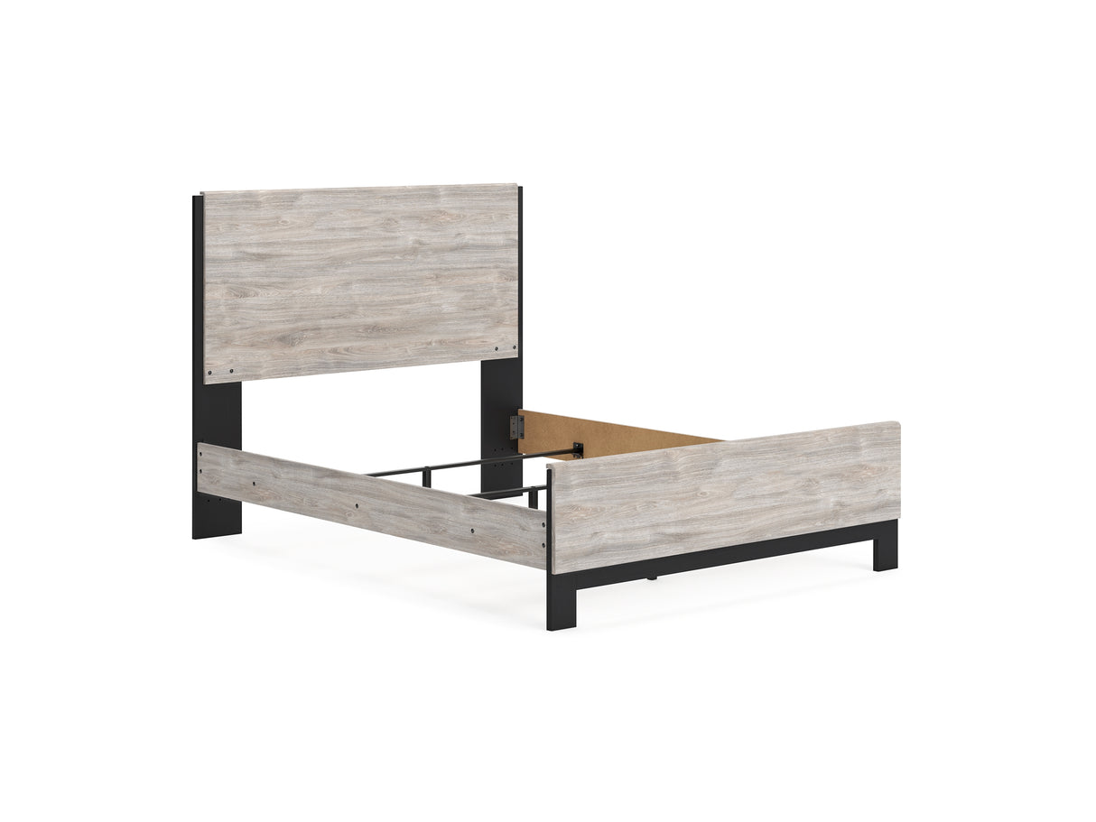 Vessalli Gray Queen Panel Bed, Dresser And Mirror