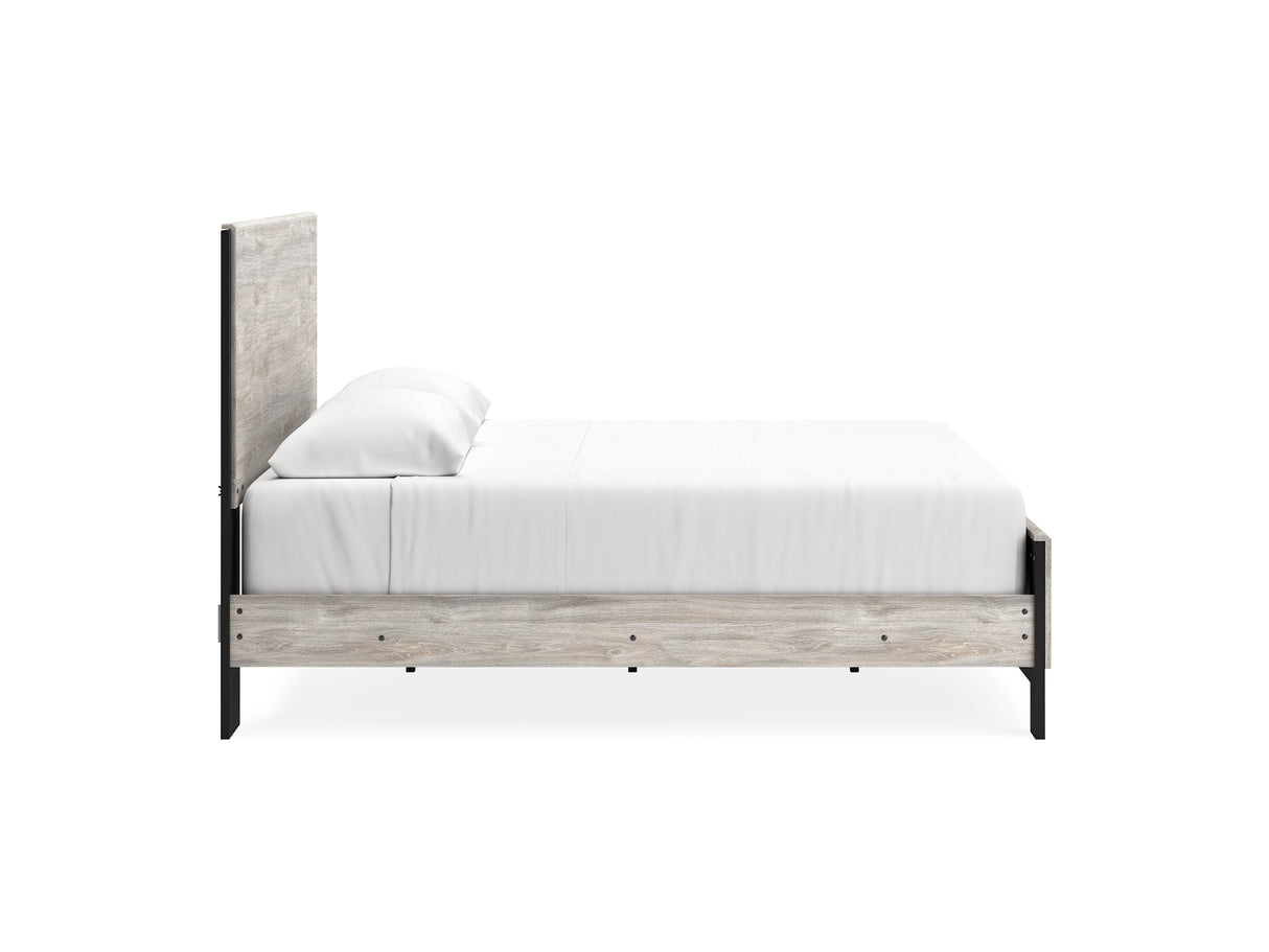Vessalli Gray King Panel Bed