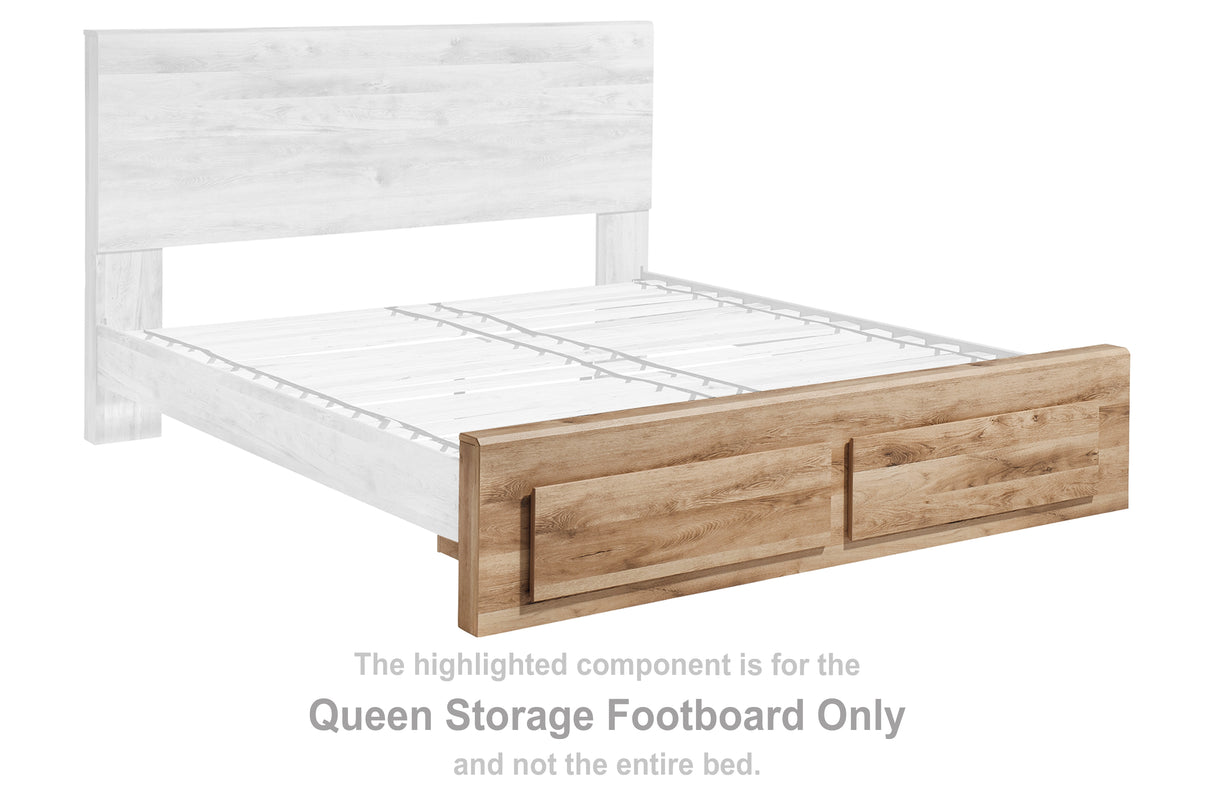 Hyanna Tan Queen Storage Footboard