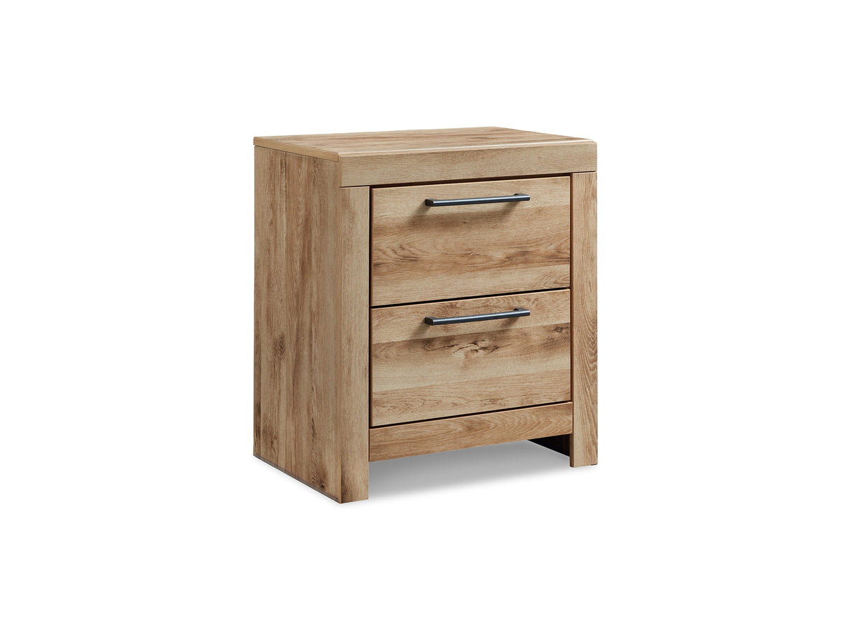 Hyanna Tan Brown Queen Storage Bed, Dresser And Nightstand