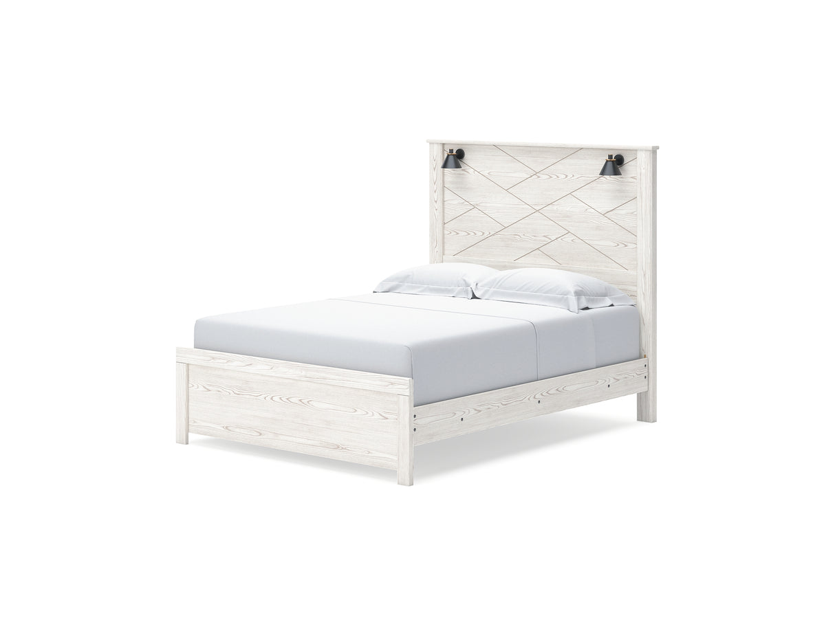 Gerridan White/Gray Queen Panel Bed, Dresser, Chest And Nightstand