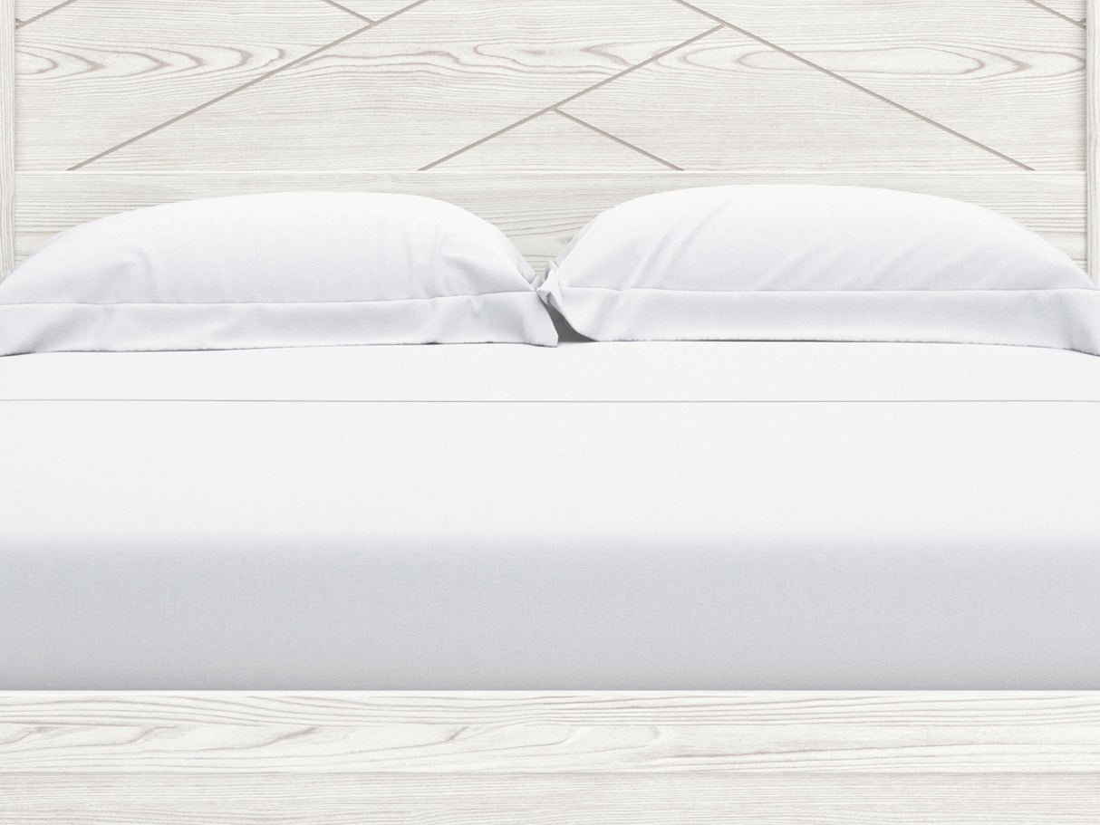 Gerridan White/Gray Queen Panel Bed, Dresser, Chest And Nightstand