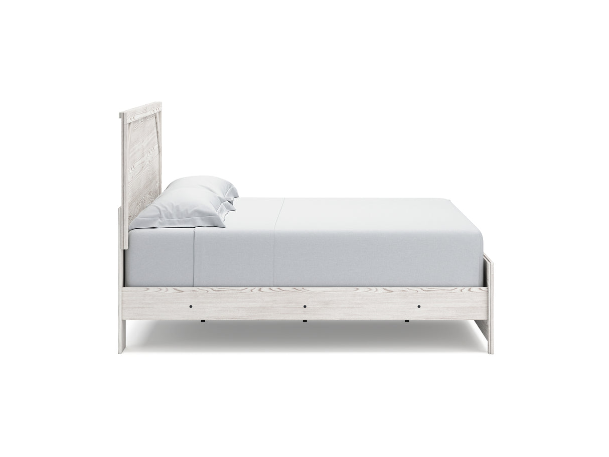 Gerridan White/Gray King Panel Bed, Dresser, Chest And 2 Nightstands