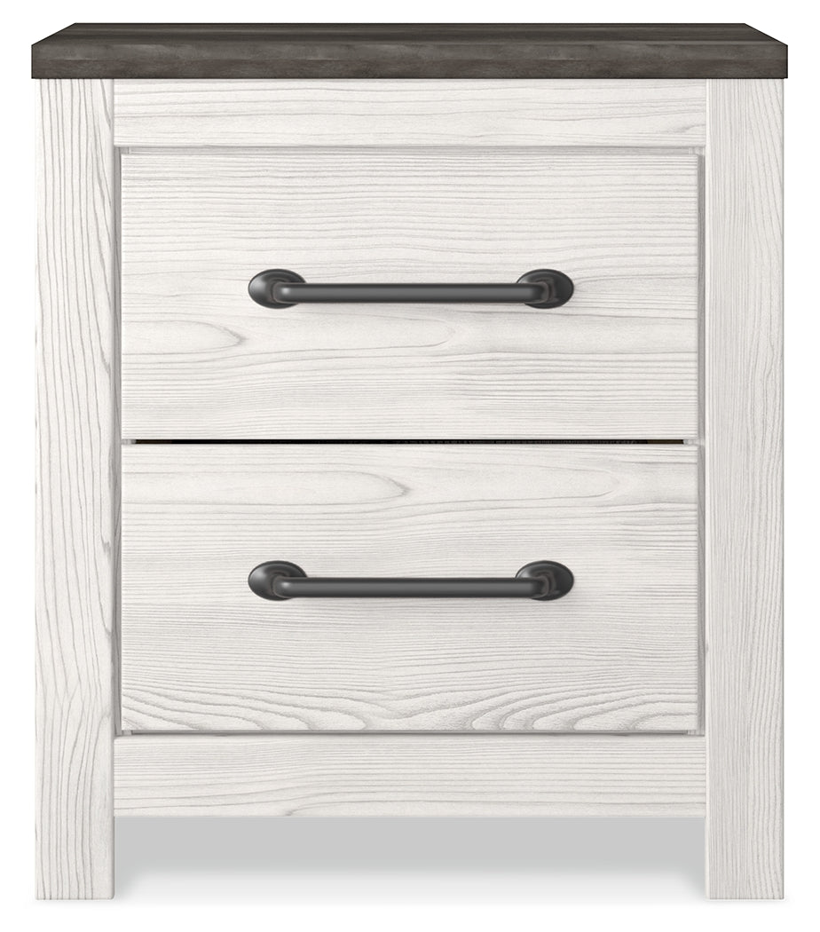 Gerridan White/Gray Nightstand