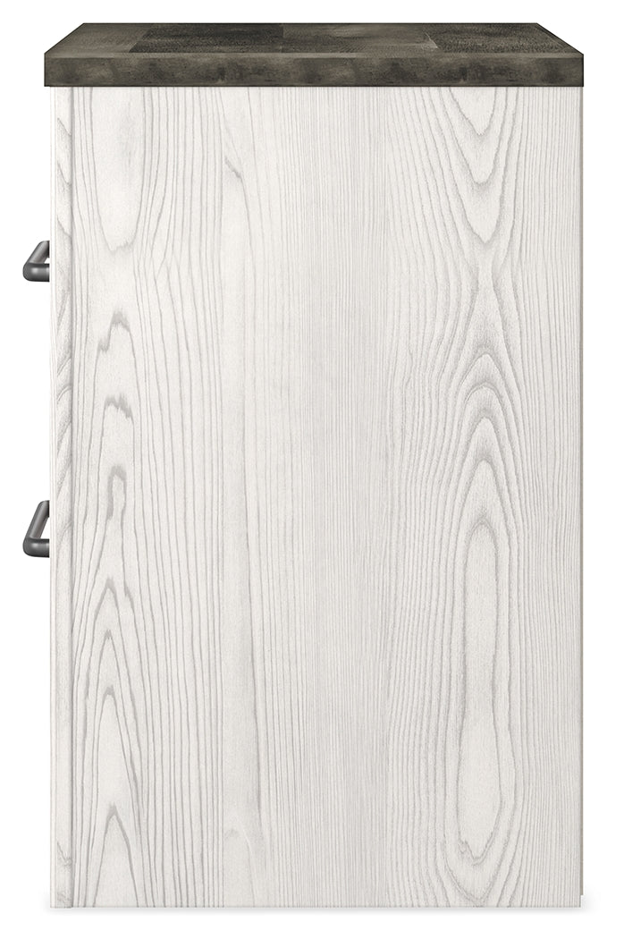 Gerridan White/Gray Nightstand