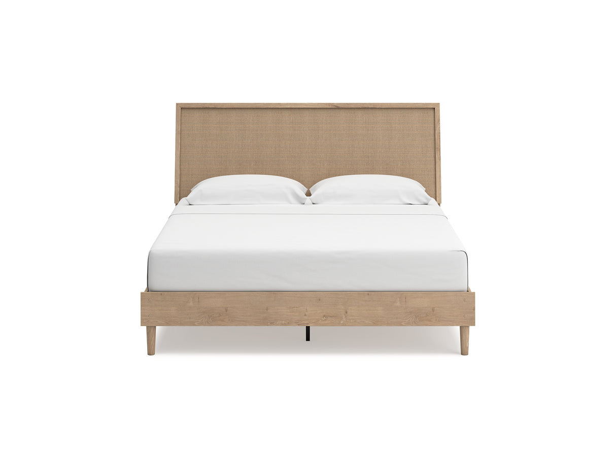 Cielden Two-Tone King Panel Bed, Dresser And Nightstand