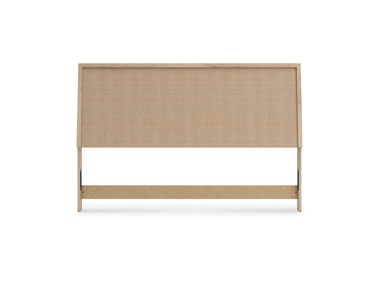 Cielden Two-Tone King Panel Headboard, Dresser And Mirror