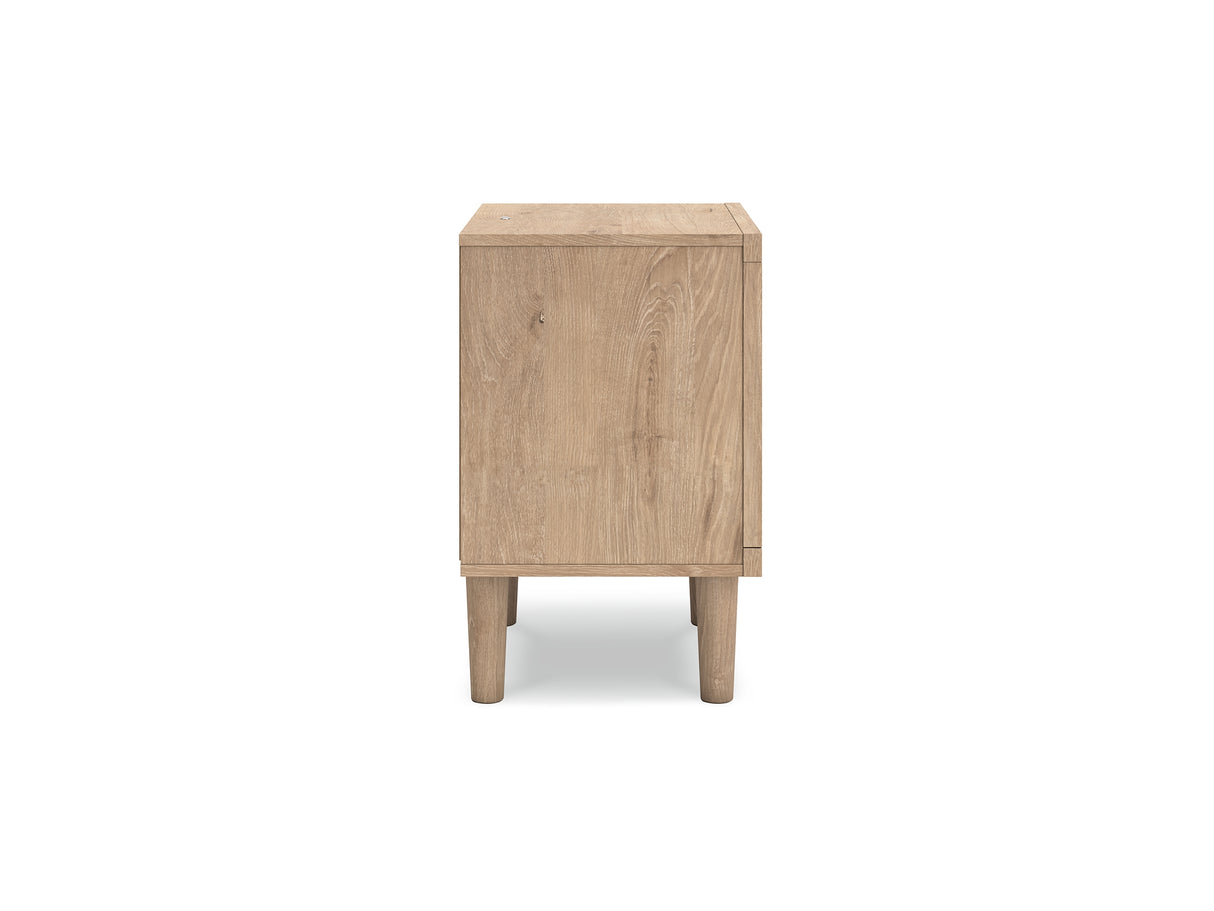 Cielden Two-Tone King Panel Bed, Dresser And Nightstand