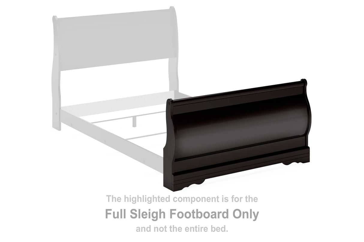 Huey Black Vineyard Full Sleigh Footboard