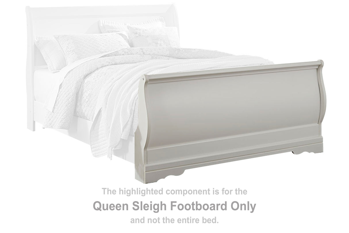 Anarasia White Queen Sleigh Footboard