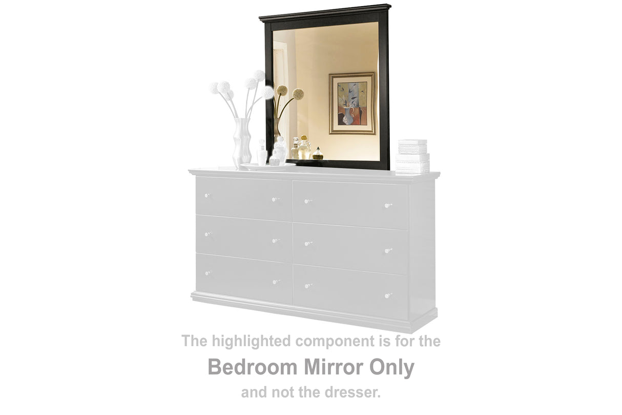 Maribel Black Bedroom Mirror