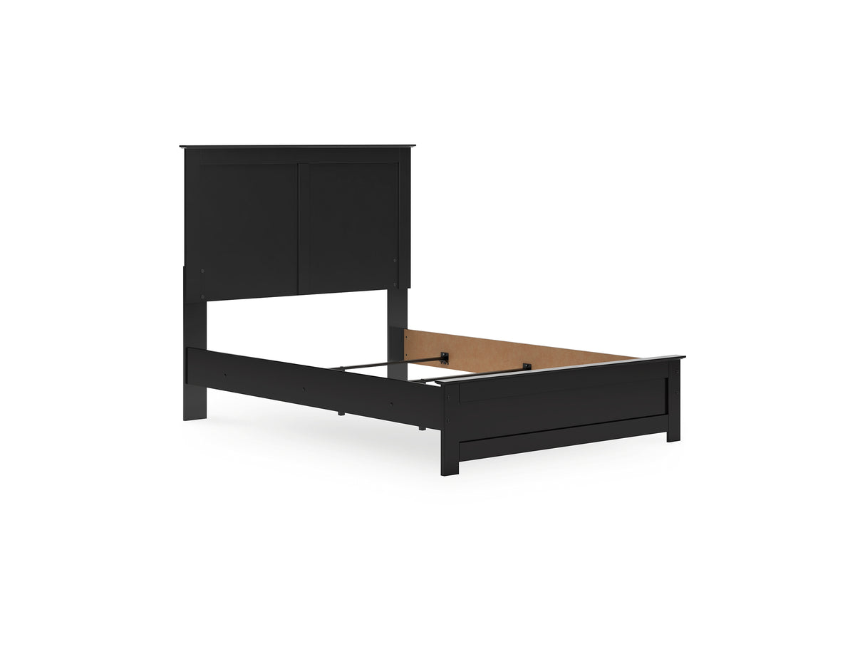 Maribel Black Full Panel Bed