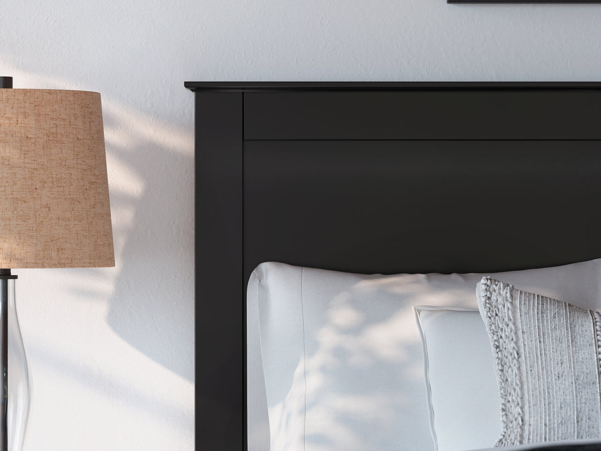 Maribel Black Full Panel Bed