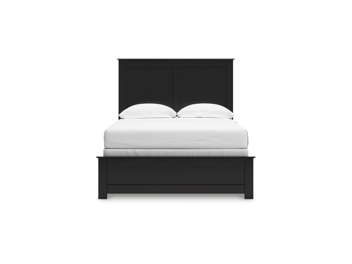Maribel Black Full Panel Bed