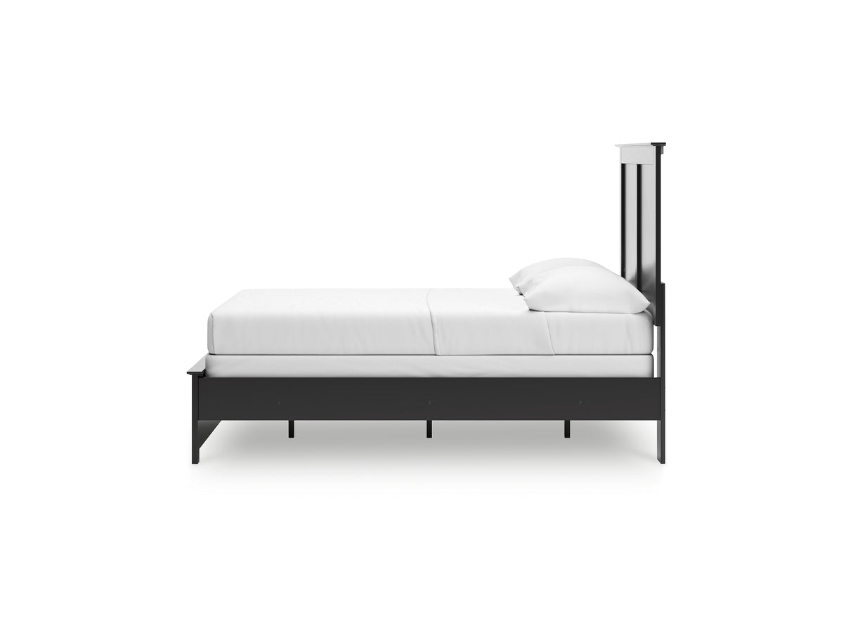 Maribel Black Full Panel Bed