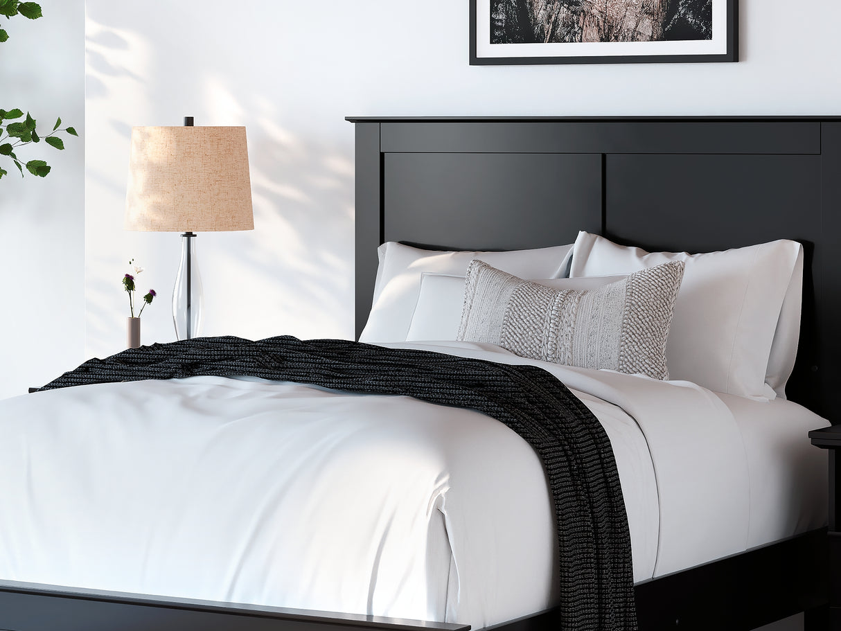 Maribel Black Full Panel Bed