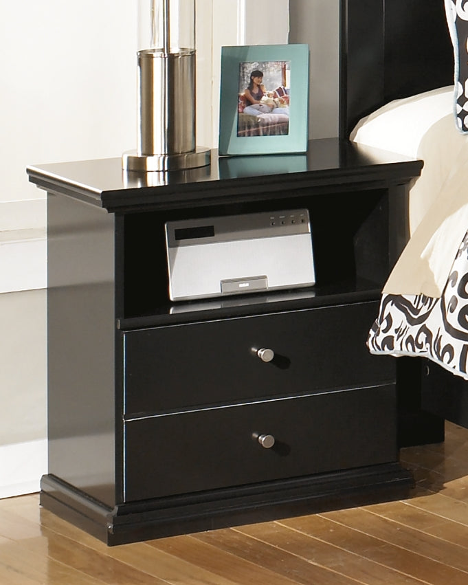 Maribel Black Nightstand
