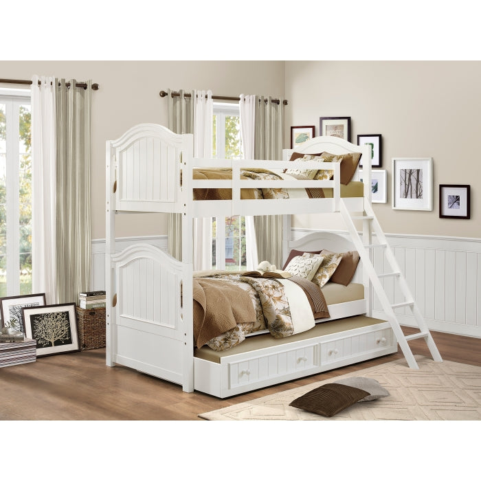 Clementine White Twin/Twin Bunk Bed