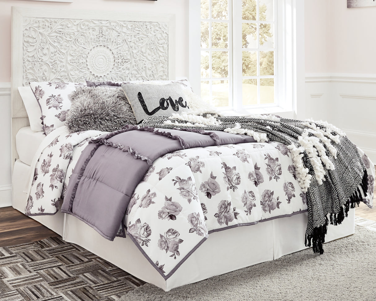 Paxberry Whitewash Full Panel Headboard