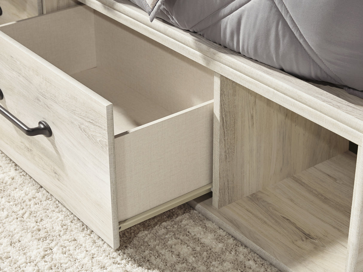 Cambeck Whitewash Twin Panel Bed, Dresser, Chest And Nightstand