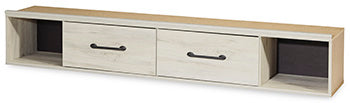 Cambeck Whitewash Queen/King Side Storage with Rail