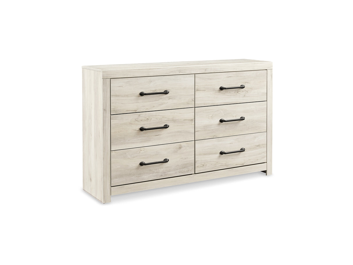 Cambeck Whitewash Twin Panel Bed, Dresser, Chest And Nightstand