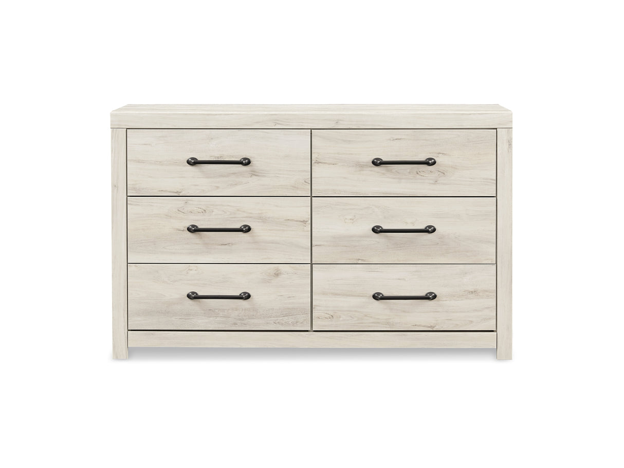 Cambeck Whitewash Twin Panel Bed, Dresser, Chest And Nightstand