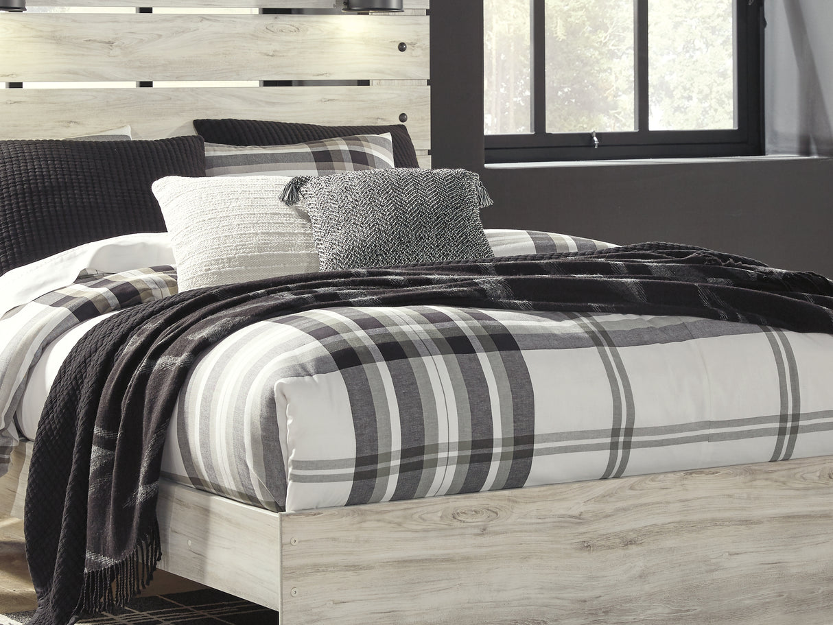 Cambeck Whitewash Queen Panel Bed, Dresser, Mirror, Chest And Nightstand