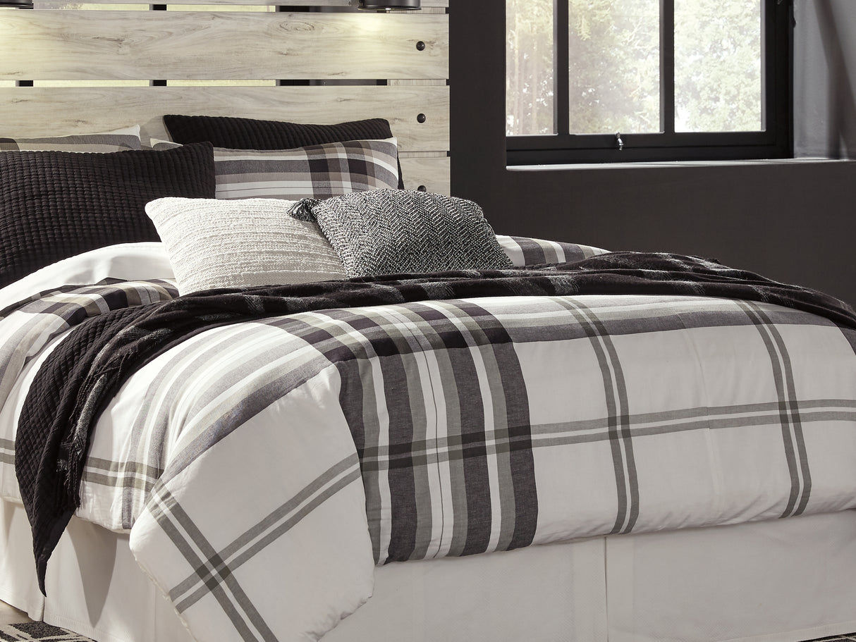 Cambeck Whitewash Queen Panel Headboard, Dresser, Mirror, Chest And 2 Nightstands