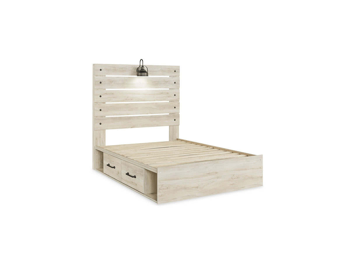 Cambeck Whitewash Full Panel Bed, Dresser, Chest And Nightstand