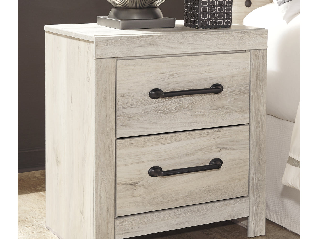 Cambeck Whitewash Full Panel Bed, Dresser, Chest And Nightstand