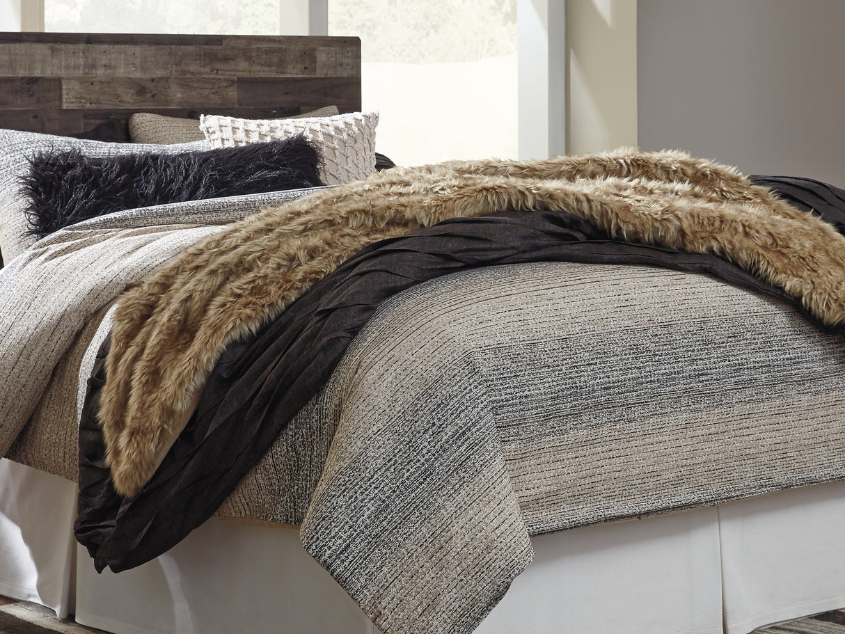 Derekson Multi Gray Queen Panel Headboard, Dresser, Chest And Nightstand