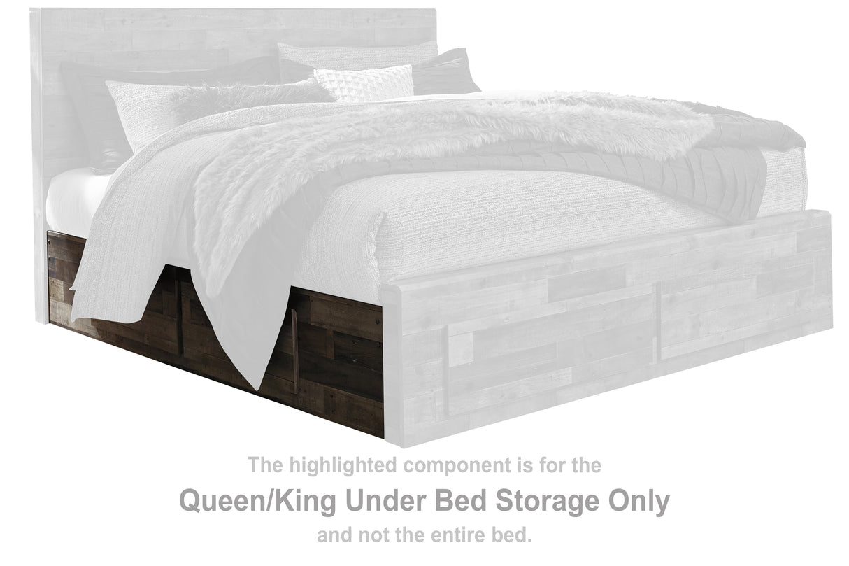 Derekson Multi Gray Queen/King Under Bed Storage