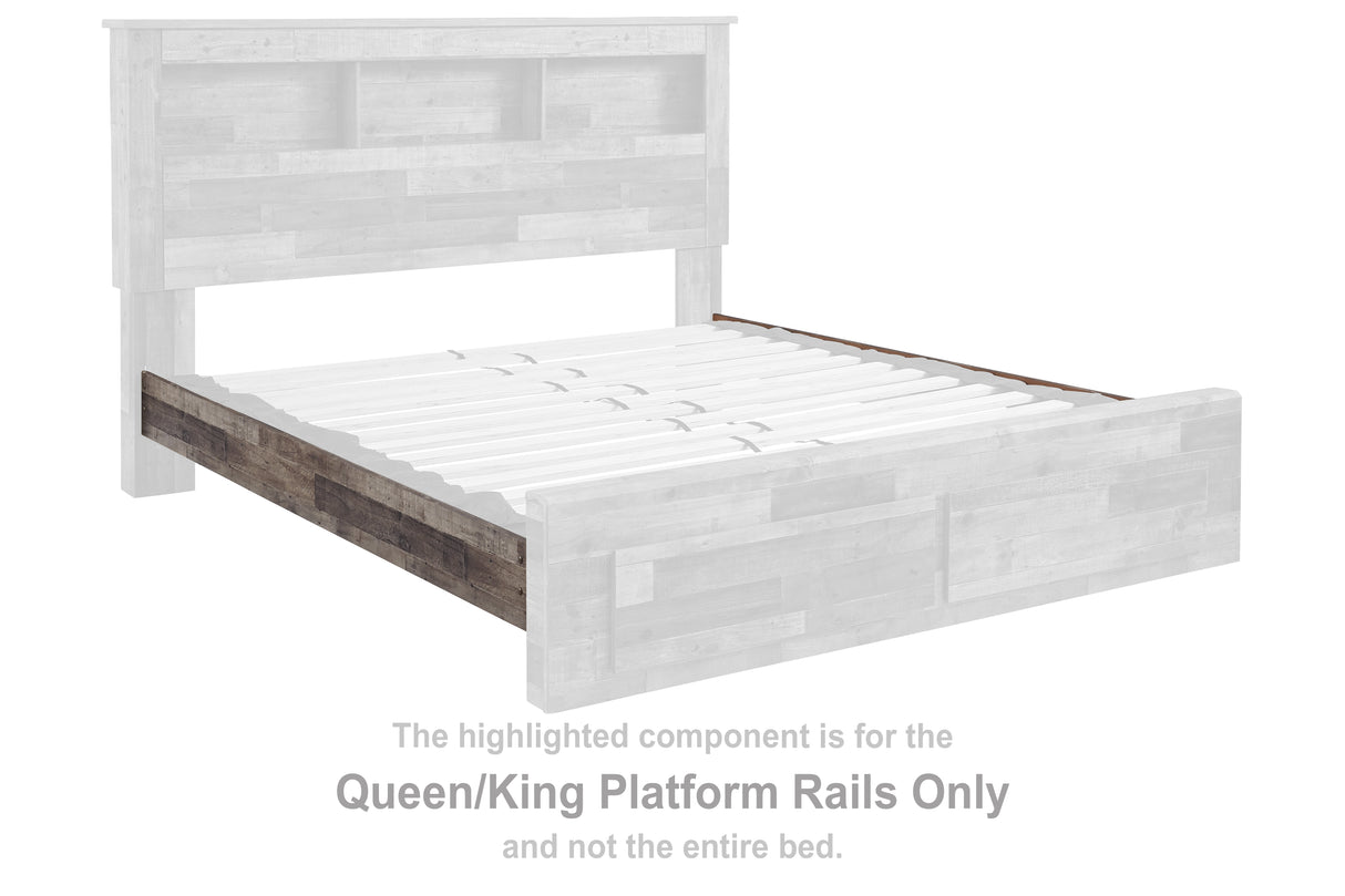 Derekson Multi Gray Queen/King Platform Rails
